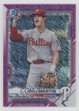 2021 Bowman Chrome Prospects Fuchsia Shimmer Refractor 165/199 Casey Martin 0vt8