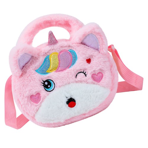 Cartoon Unicorn Handbag Work Child Kids Shoulder Handbags for Girls - Picture 11 of 12