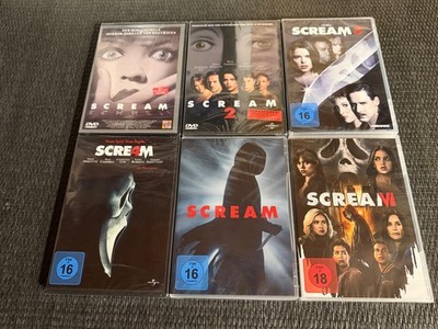 Scream 1-6 | 6-DVD-Set | FSK 18 | NEU/OVP DVD 437