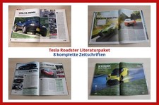 Tesla Roadster Literaturpaket - 8 komplette Zeitschriften
