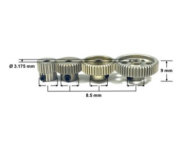 Absima Aluminium Ritzel 34Z 64dp 34 Zähne 2310213 Motorritzel 64p