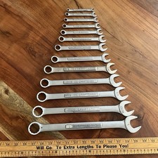 Vintage Craftsman Combination Wrench Set 13pc SAE 12pt VV Made in USA 1/4"- 1"