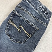 Silver Women  s Dark Wash Aiko Bootcut Denim Jeans - 28x33 Low Rise Stretch