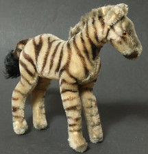 Altes Steiff Zebra 19,5 cm Stofftier Tier Steifftier Steiffzebra Pferd Zebras