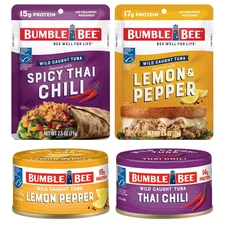 Seasoned Tuna on the Go Bundle - Lemon & Pepper and Spicy Thai Chili - (2) Ready