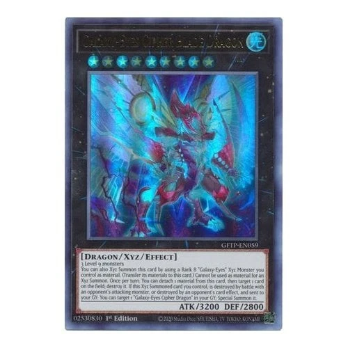 Galaxy-Eyes Cipher Blade Dragon‎ Yu-Gi-Oh! GFTP-EN059 1st Ultra Rare