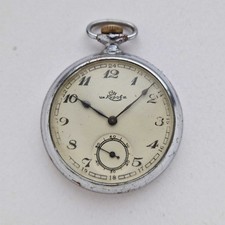 WW2 1940 Kirova 1MChZ Vintage Soviet mechanical pocket watch. CHK-6 PARTS REPAIR