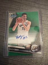 2023 Bowman U Chrome Prospect Green Refractor 85/99 Zach Edey #BCPA-ZE Auto