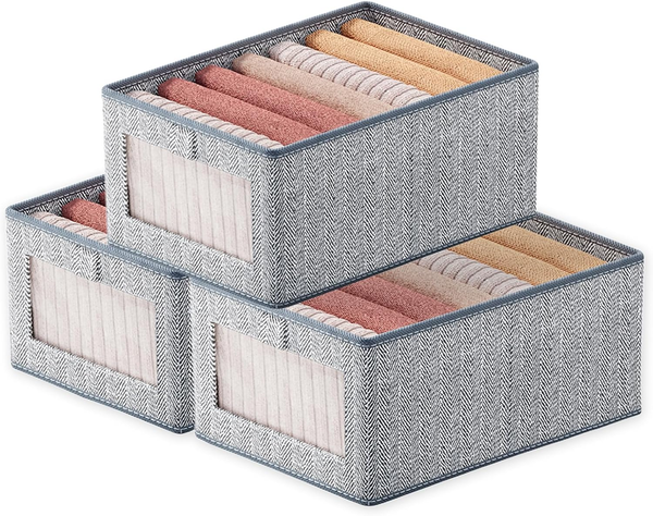 3 StüCk Kleiderschrank Organizer, Faltbare Schrank Organizer Platzsparende Schub-image