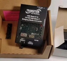 Transition Networks 1000 Base-X to 10/100/1000 Base-T Bridging Media Converter