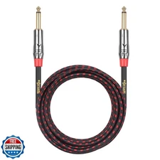 Clef Audio Labs Instrument Guitar Cable, 10ft - 1/4 inch TS Strai