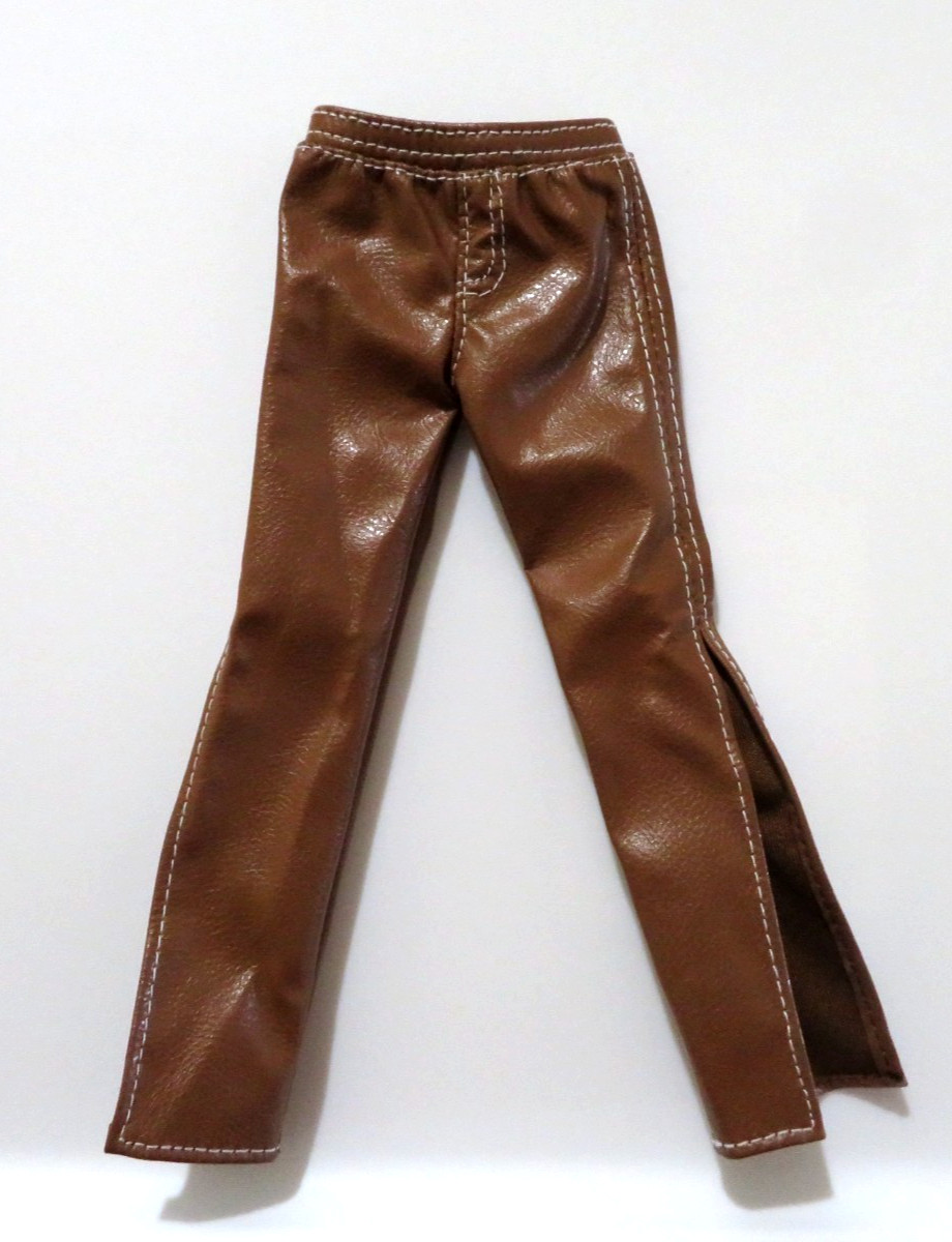 Barbie You Create Basics Neutral Doll Deluxe Kit #4 Brown Faux-Leather Pants