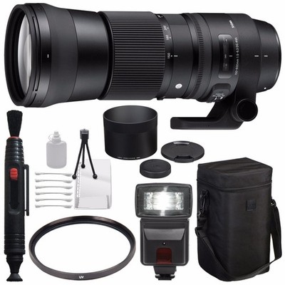 Sigma 150-600mm f/5-6.3 DG OS HSM Contemporary Lens for Canon EF + 95mm UV