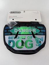Battle Sports "Iridescent Beware of Dog" Chrome Football Back Plate Adult New
