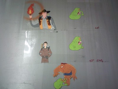 The Real Ghostbusters Original Animation Cel Lot (5)  (ALL DIFFERENT)