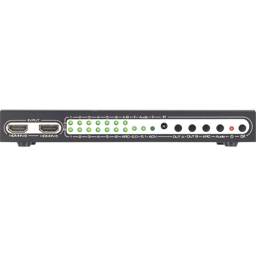 Switch matrice HDMI 6 ports SpeaKa pour créer un home cinéma salon et chambre
