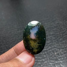 Moss Agate Cabochon 28x19x5mm High Quality 21 ct