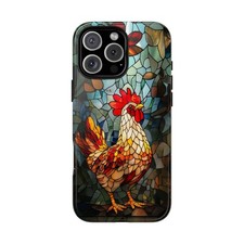 Chicken Hen Stained Glass | Phone Ink Case for iPhone / Galaxy / Pixel