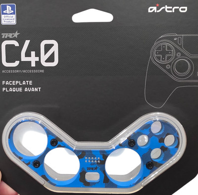 Replacement Faceplate for Astro C40 TR PlayStation 4 Controller - Blue