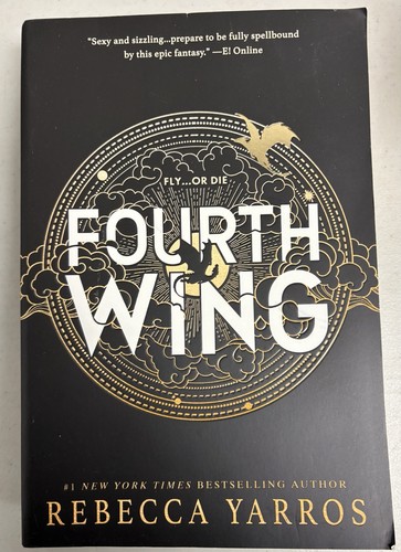 Fourth Wing by Rebecca Yarros (2024, Trade Paperback) With Bonus Tote Bag