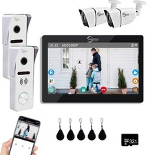 WiredVideo Doorbell Apartment Intercom7 inch Touch Monitor System1080P HD Camera