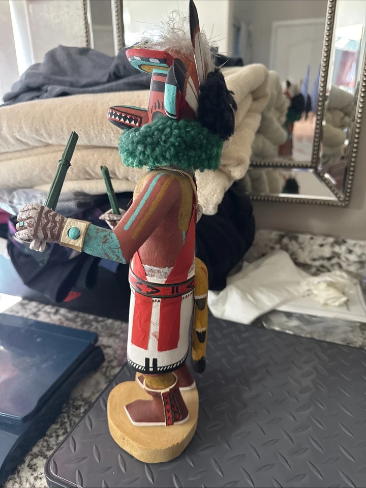 Auténtica muñeca Kachina de algodón de Ray Sakeva, Second Mesa Foto 2 de 4