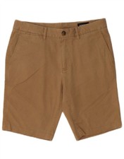 BONOBOS Mens Chino Shorts W30 Medium Beige Cotton BW15