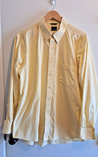 Chaps Non Iron Mens Dress Shirt XL 17.5 34/35 Yellow