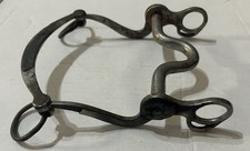 Fancy Vintage CROCKETT Western Horse BIT SLOBBER BAR Mounted Needs Restoration