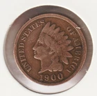 US Rare Old West 1900 Indian Head Penny Coin American Collection Shield Cent USA