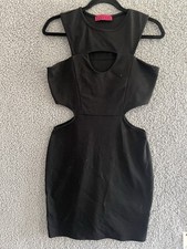 Black Dress  Boohoo Dress Black cut out mini dress Stunning Dress.