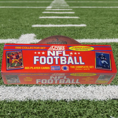 1990 Score NFL Football Factory Sealed box  Collector Set Series 1 & 2 665 Cards