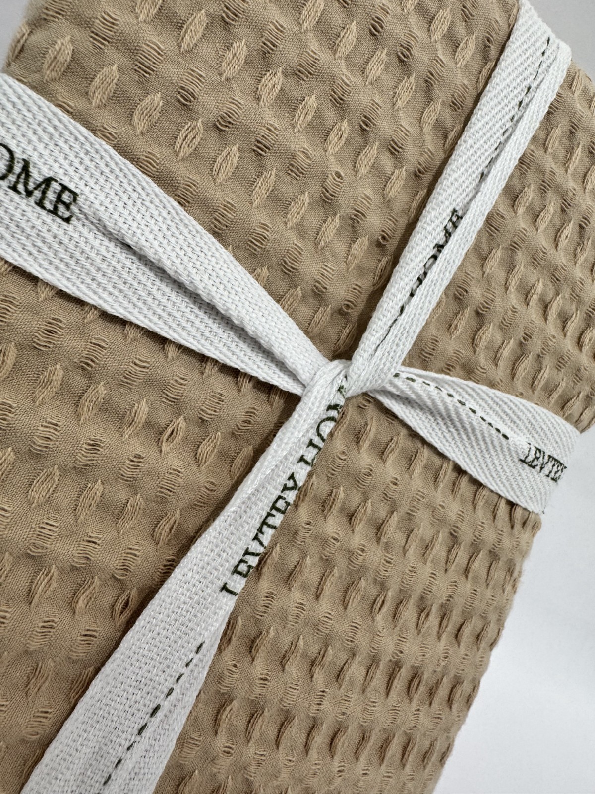 Levtex Home  Set of 2 Cloud Waffle Blush Euro Sham 100% Cotton 26 in x 26 in NWT