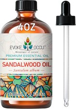 EVOKE OCCU Sandalwood Essential Oil 118ml, Pure Sandalwood Oil for Diffuser Med