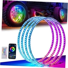 17" Double Row Wheel Lights, Brighter RGB Dream 4 wheel-17" 2-Row Dream Chasing