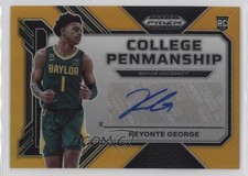 2023-24 Prizm Draft Picks College Penmanship Gold 10/10 Keyonte George Auto 3hd