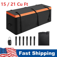 1521 Cu.ft. Cargo Carrier Bag Waterproof Hitch Mount Rack Luggage Storage Tail 1521 Cu.ft. Cargo Carrier Bag Waterproof Hitch Mount Rack Luggage Storage Tail