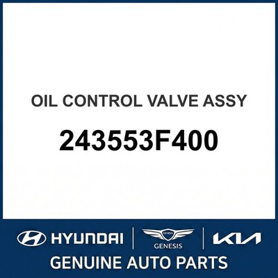 2008-2022 Hyundai Equus Ölsteuerventil Baugruppe OEM Neu 243553F400
