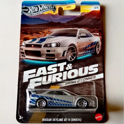 2025 Hot Wheels Fast & Furious Brian O'Conner Silver Series Set of