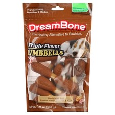Triple Flavor Dog Chews Peanut Butter Dental Treats Rawhide Free Healthy Bones