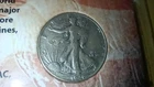1946 Philadelphia Mint Walking Liberty Half Dollar With 5¢ Stamp