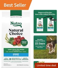 4.5 lb Natural Choice Puppy Food Kibble, Rich in Lamb & Brain Support Nutrients 5.78 per pound