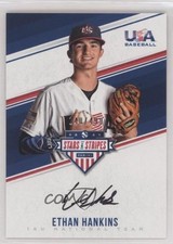 2018 Panini USA Baseball Stars & Stripes Black Ink /499 Ethan Hankins Auto 02d2