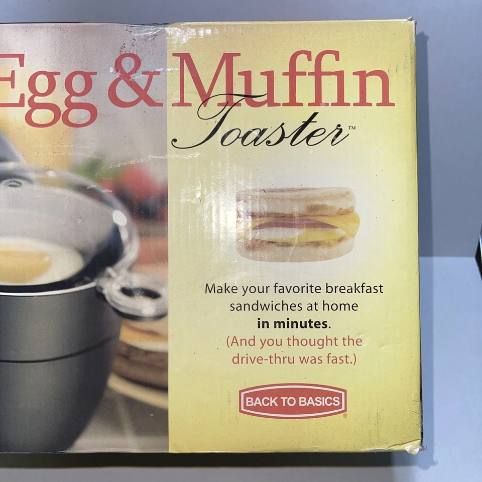 NEW TEM500 Egg-and-Muffin 2-Slice Wide Slot Toaster & Egg Poacher Back to Basics - Image 2 of 4