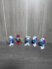 Smurfs McDonald's Happy Meal Toys 2011 Set of 5 Papa Smurf Chef Vanity Grouchy