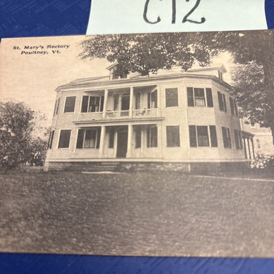 St. Mary's Rectory Poultney VT Vermon RPPC antique  Vintage Postcard C12