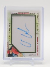 CHRIS CORTEZ 2025 PANINI BOYS OF SUMMER AUTO /199 #1 LOS ANGELES BASEBALL Q6846