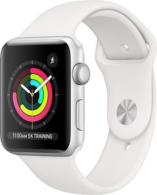 Apple Apple Watch Series 3 42mm GPS only   Silver  -EXCELLENT 9+/10!