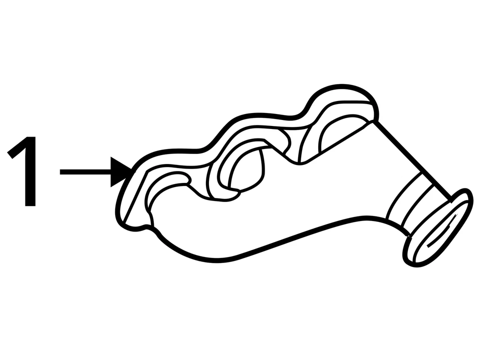 Mercedes-Benz S600 2001 turbocompresor colector de escape con turbocompresor WX3F4 Foto 4 de 4