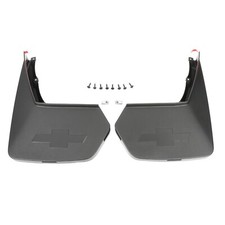 Oem New Rear Molded Splash Guard Mud Flaps W Logo Black 15-20 Tahoe 22922767